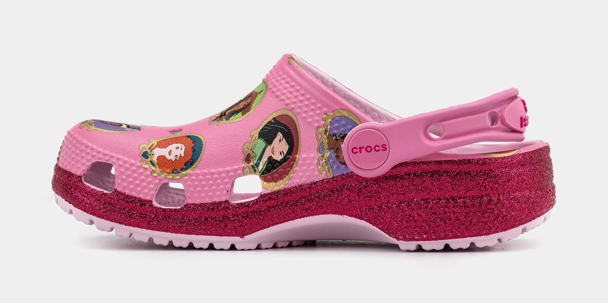 Disney Princess Classic Clog Preschool/Grade School Sandals (Soft Pink)