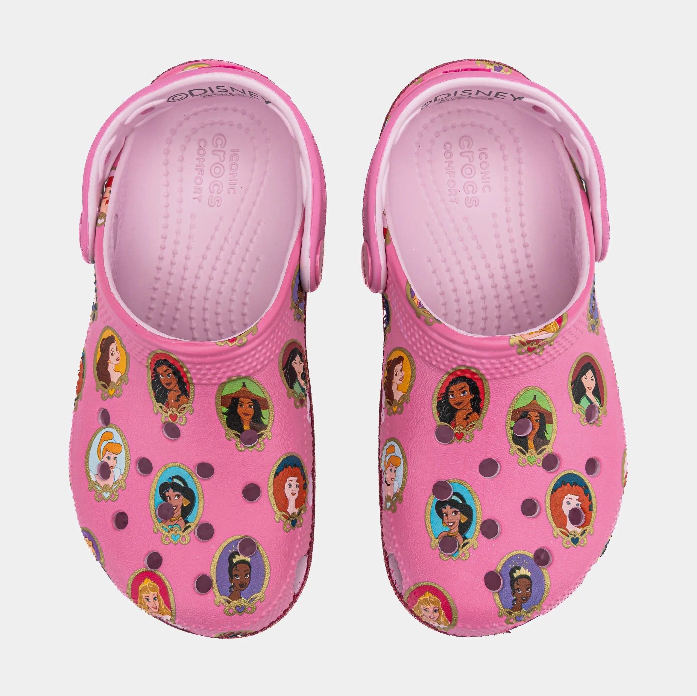 Disney Princess Classic Clog Preschool/Grade School Sandals (Soft Pink)