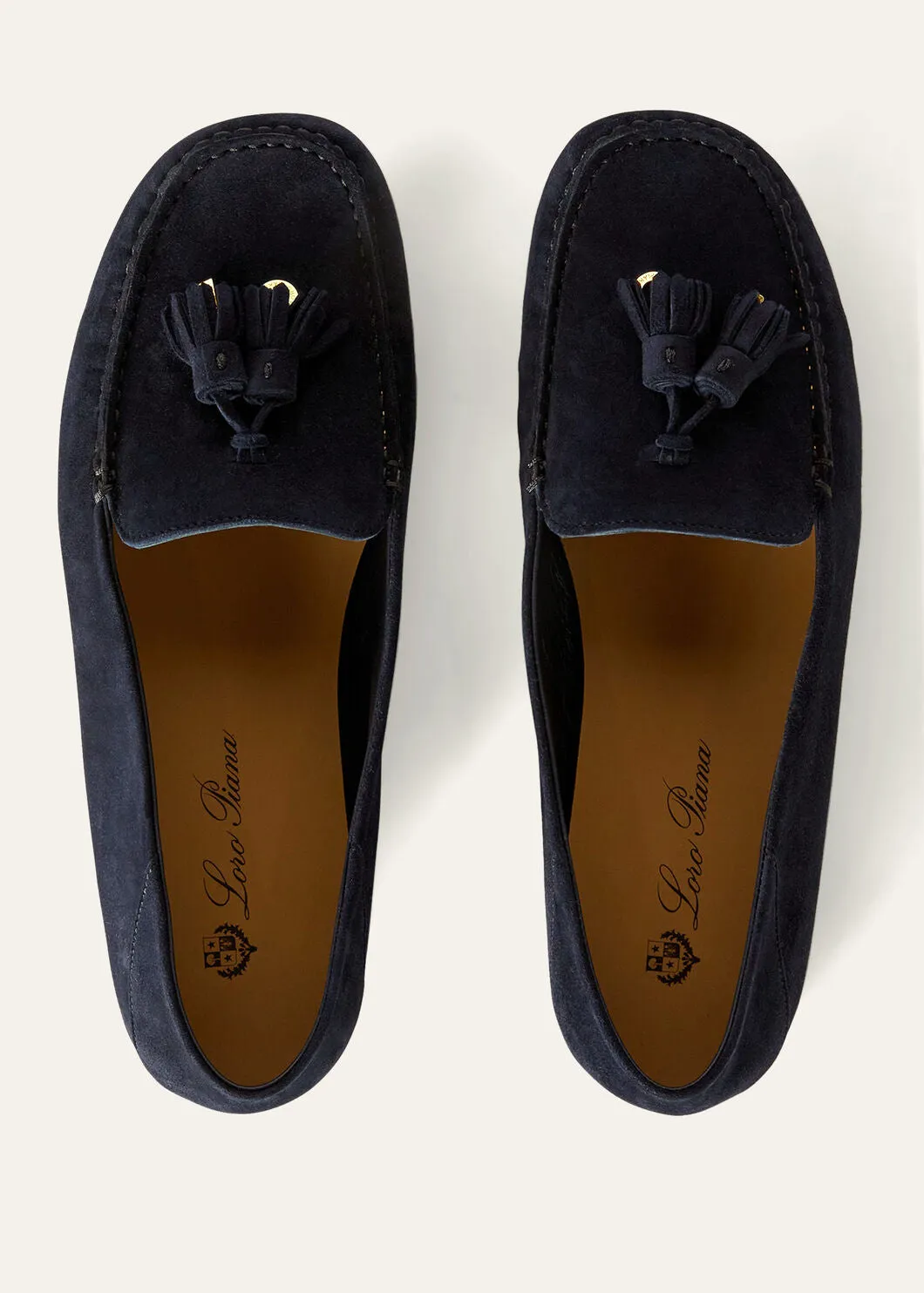 Dot Sole Walk in Navy Blue Suede for Women