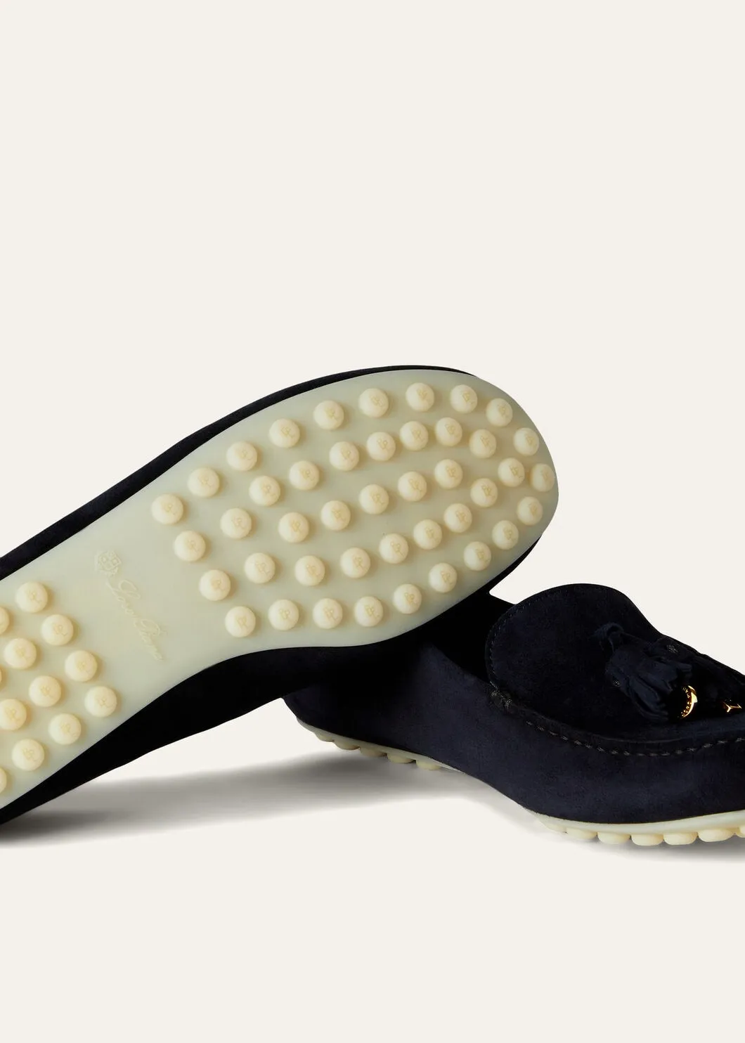 Dot Sole Walk in Navy Blue Suede for Women