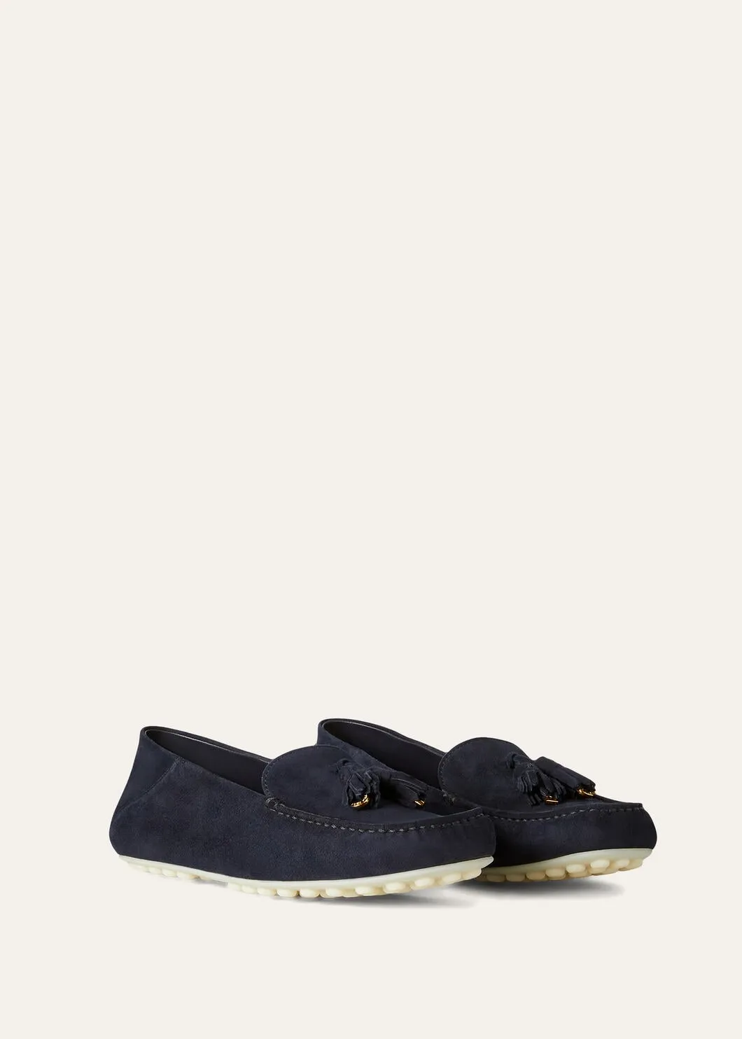 Dot Sole Walk in Navy Blue Suede for Women