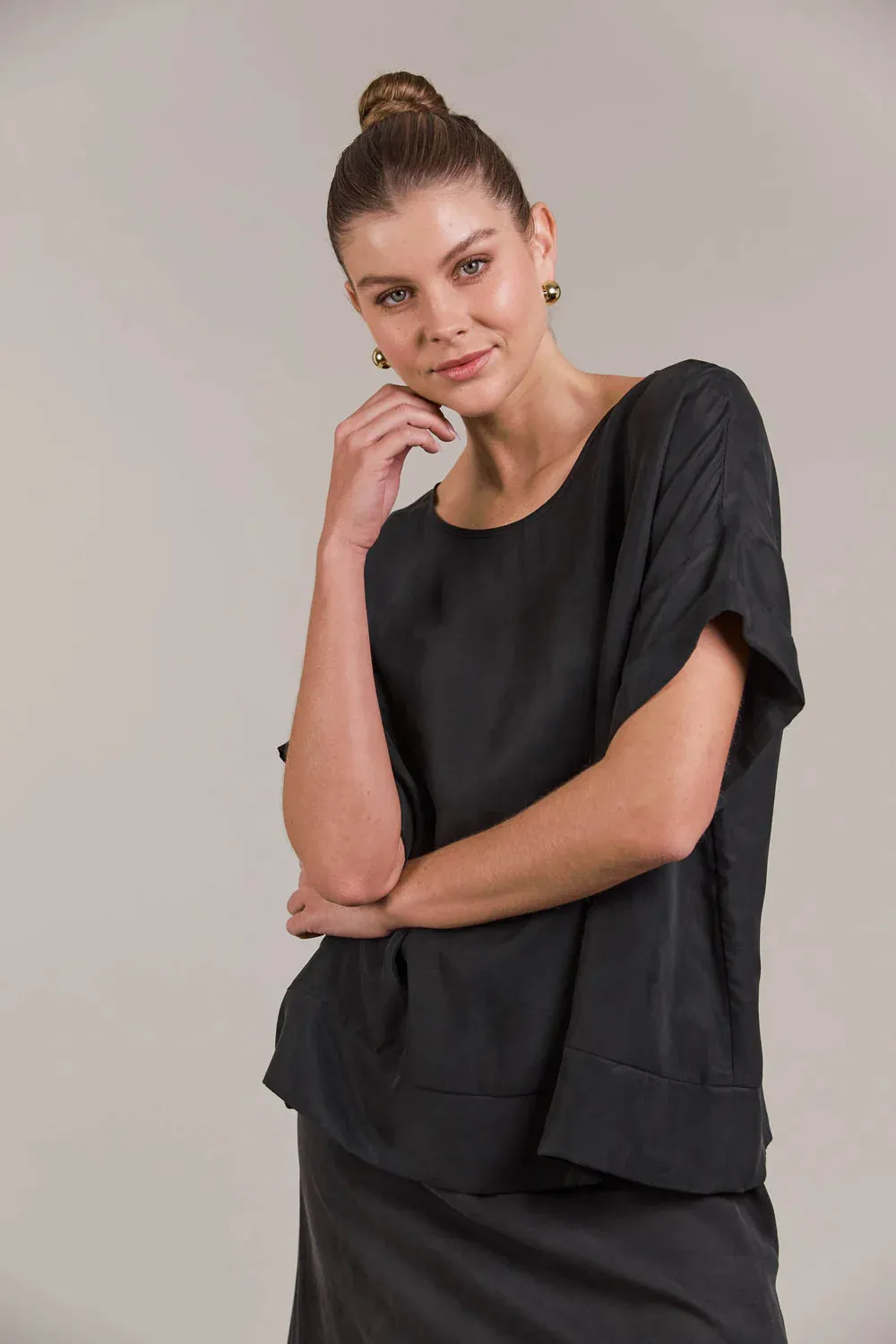 Eden Relaxed Top | Black