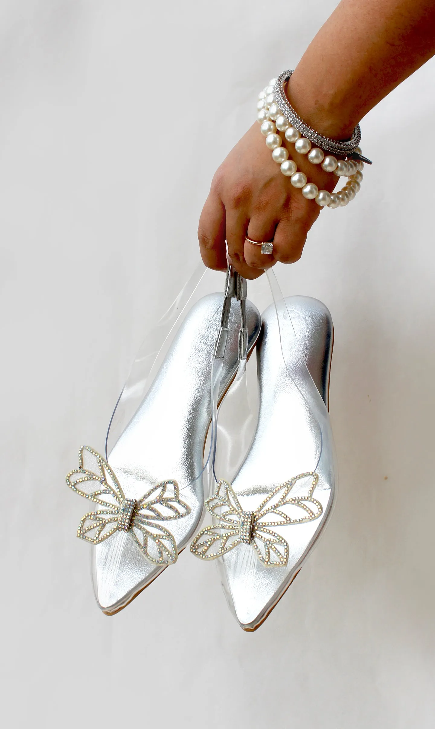 Edith Silver Pointed toes