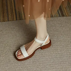 Feby | leather flats for women comfort & style