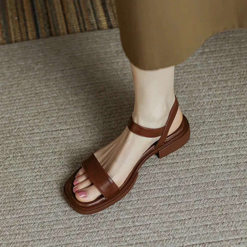 Feby | leather flats for women comfort & style