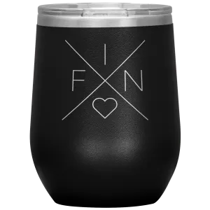 Finland Love Wine Tumbler
