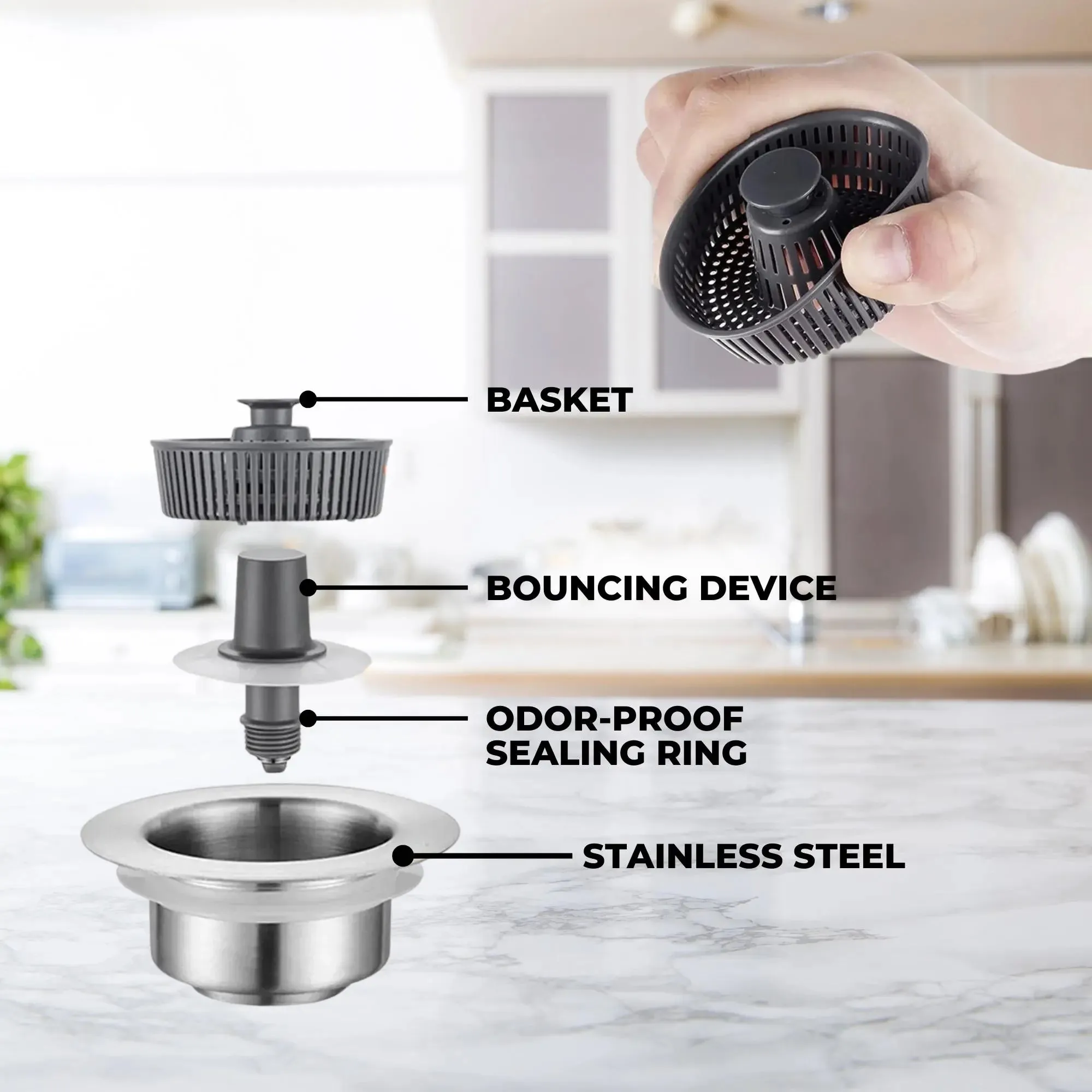 FlexSink 3-in-1 Push-Type Sink Aid & Stopper | BUY 1 GET 1 FREE (2PCS)