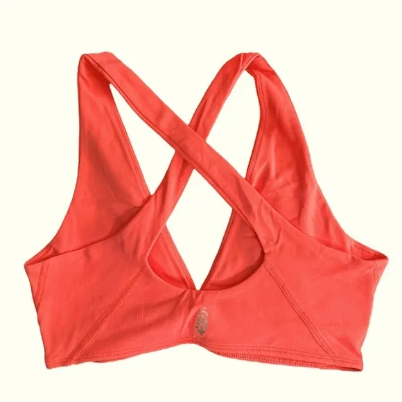 FP Movement Never Better V-Neck Bra in Electric Sunset NWOT