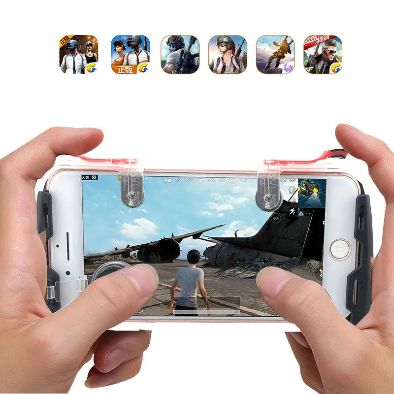 Game Gamepad for Mobile Phone Game Controller   Auxiliary Quick Button for IPhone Transparent