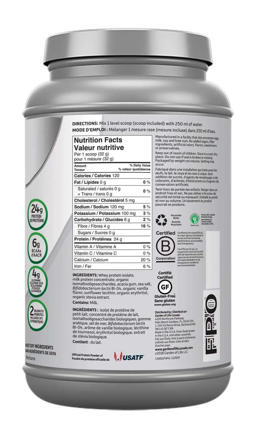 Garden Of Life Grass Fed Whey Protein