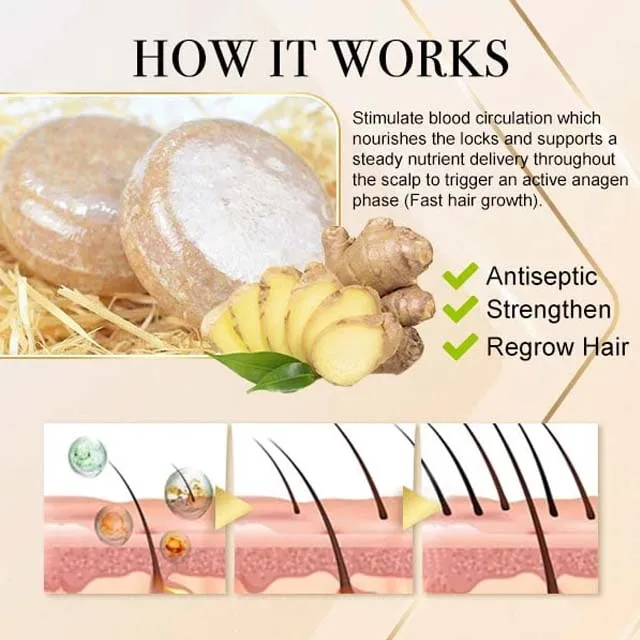 Ginger Hair Regrowth Shampoo Bar