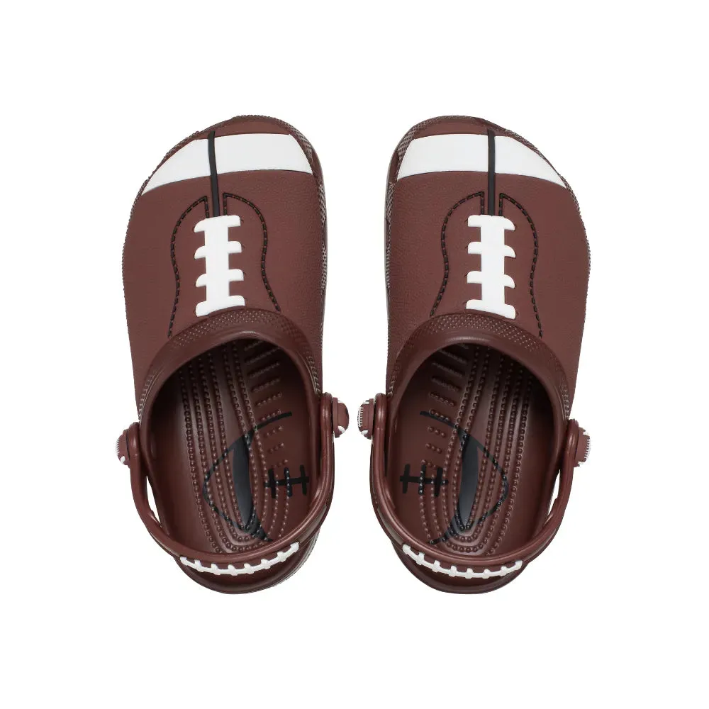 Giày Clog Trẻ Em Crocs Classic Football - Dark Clay