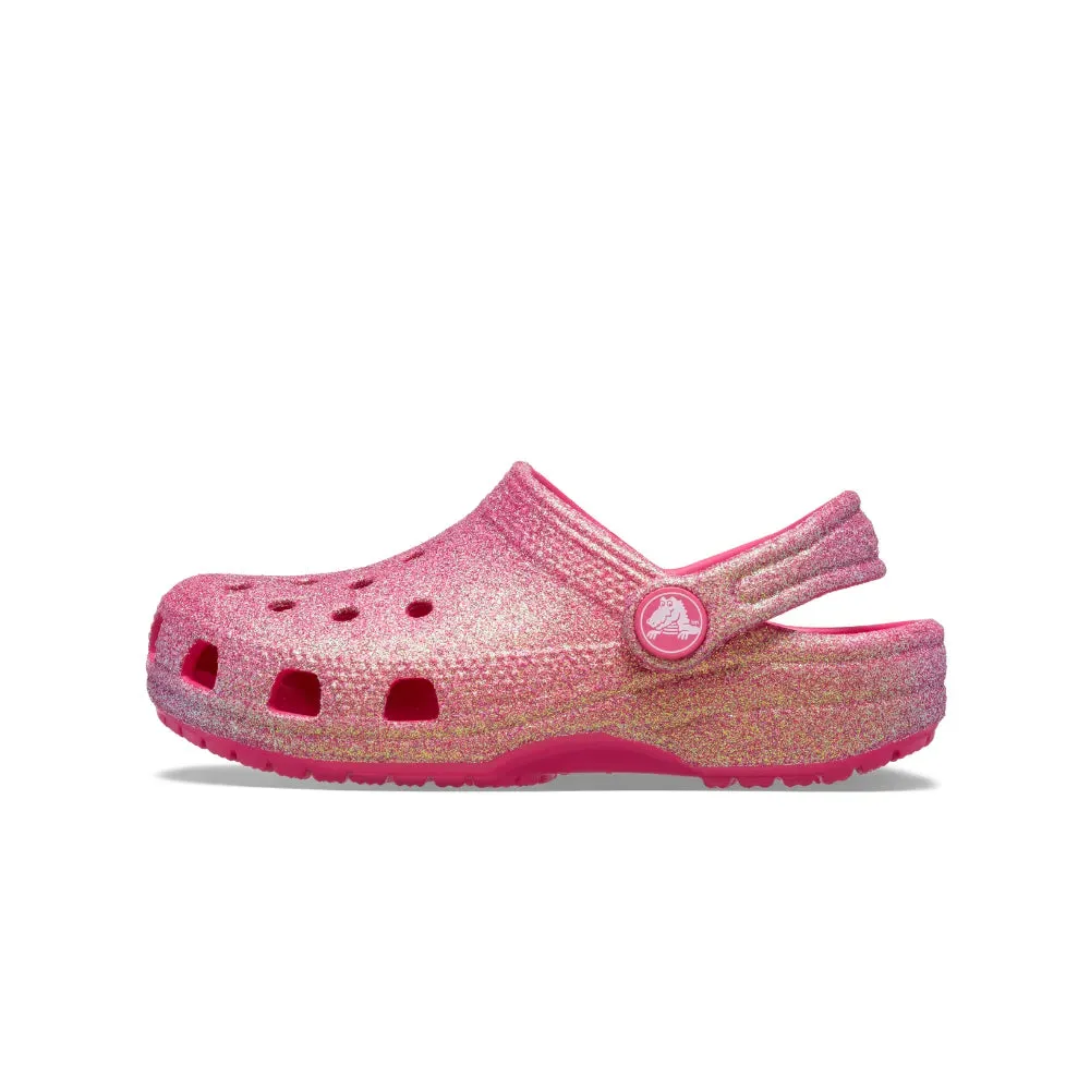 Giày Clog Trẻ Em Crocs Toddler Classic Iridescent Glitter - Dragon Fruit