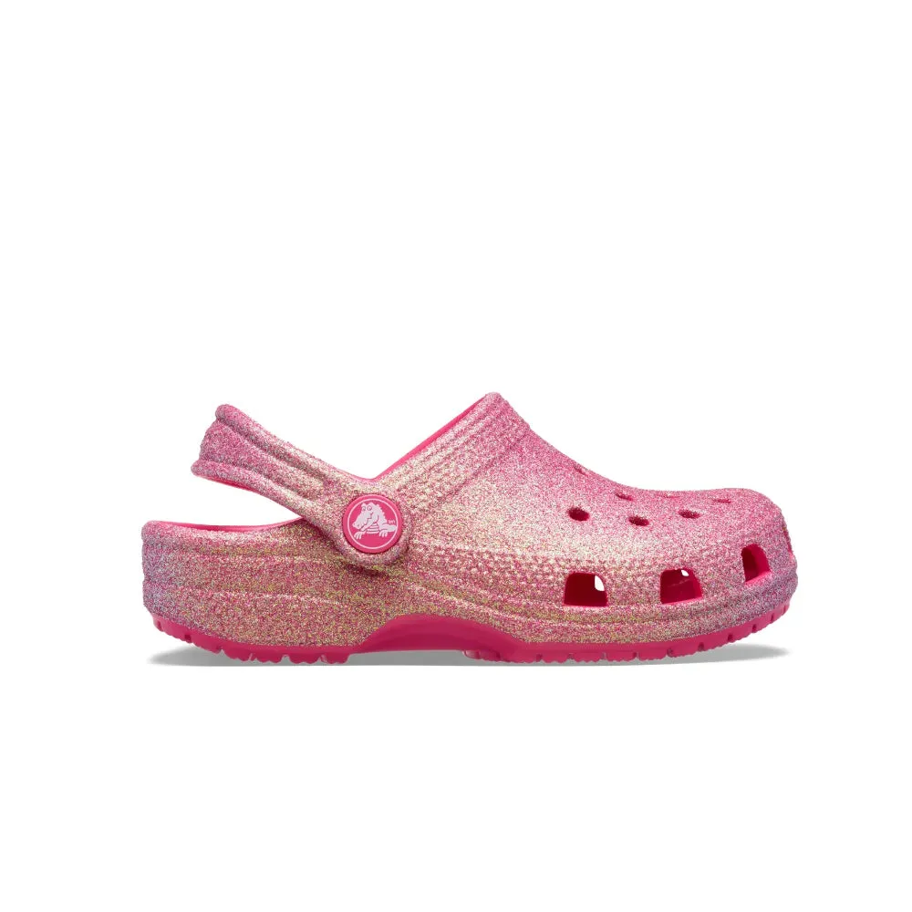 Giày Clog Trẻ Em Crocs Toddler Classic Iridescent Glitter - Dragon Fruit