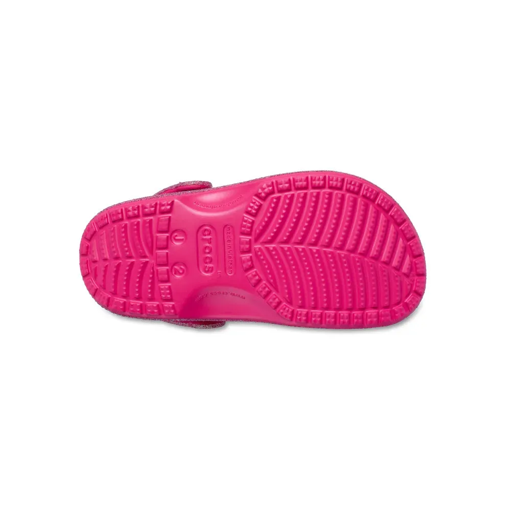 Giày Clog Trẻ Em Crocs Toddler Classic Iridescent Glitter - Dragon Fruit