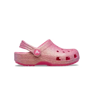 Giày Clog Trẻ Em Crocs Toddler Classic Iridescent Glitter - Dragon Fruit