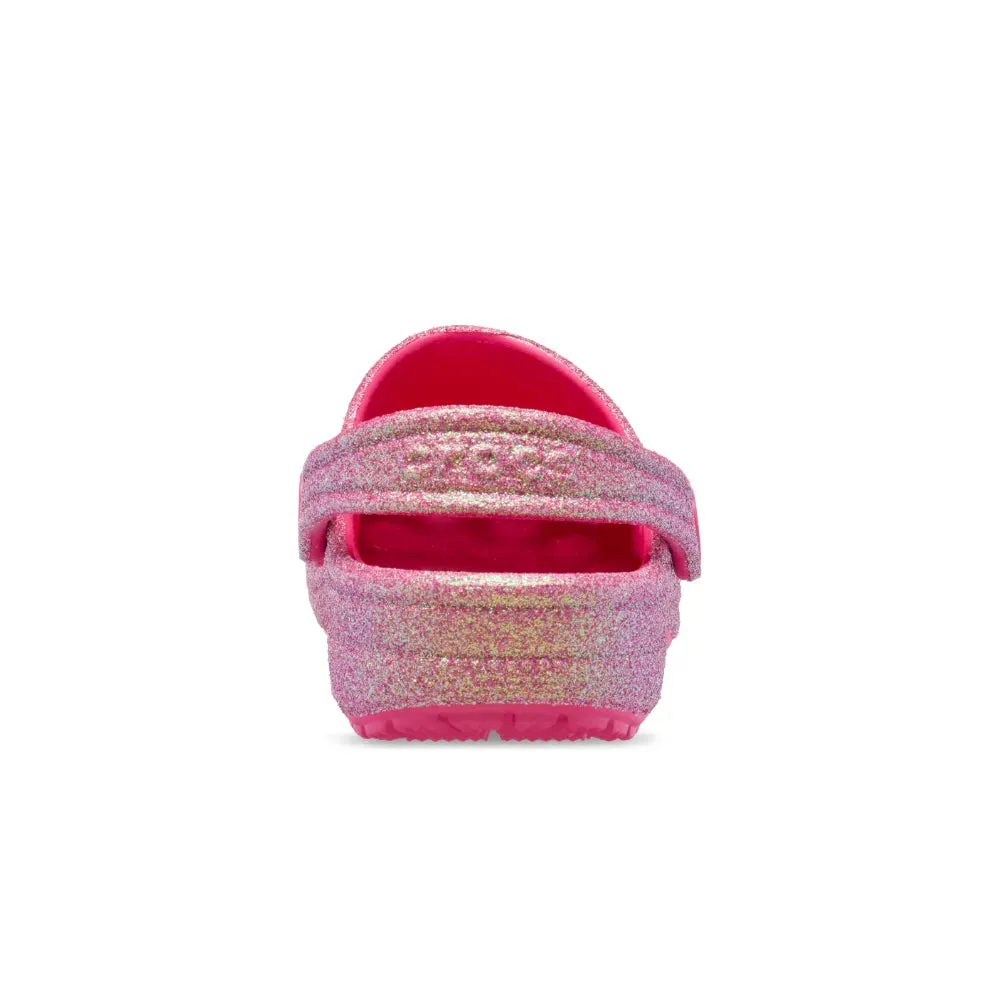 Giày Clog Trẻ Em Crocs Toddler Classic Iridescent Glitter - Dragon Fruit