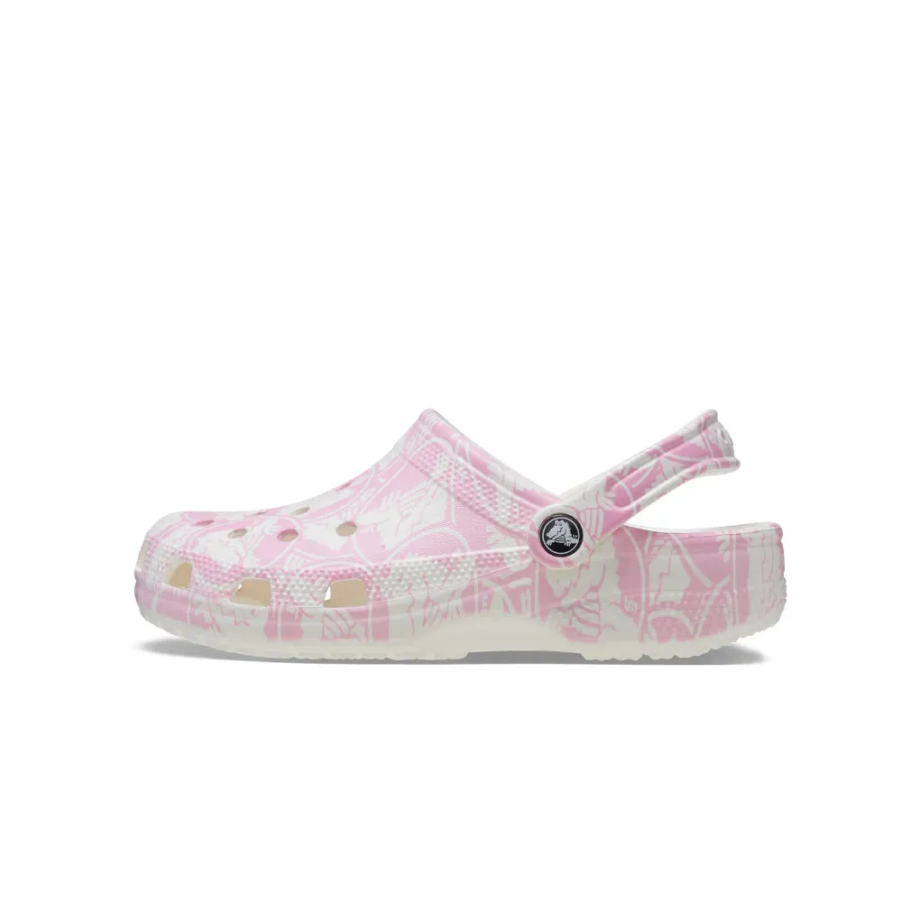 Giày Clog Unisex Crocs Classic Duke Print - Pink Tweed