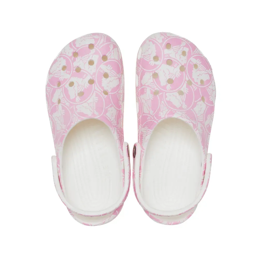 Giày Clog Unisex Crocs Classic Duke Print - Pink Tweed