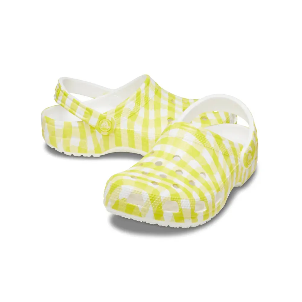 Giày Clog Unisex Crocs Classic Gingham - Daylily