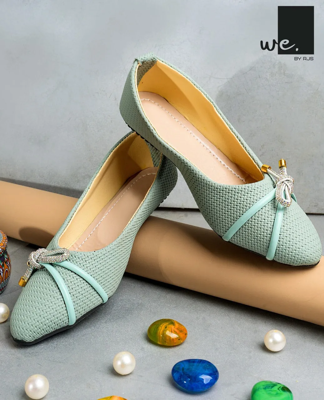 Glittered Bow Texture - Black,Sea Green,Brown,MustrradYellow -303