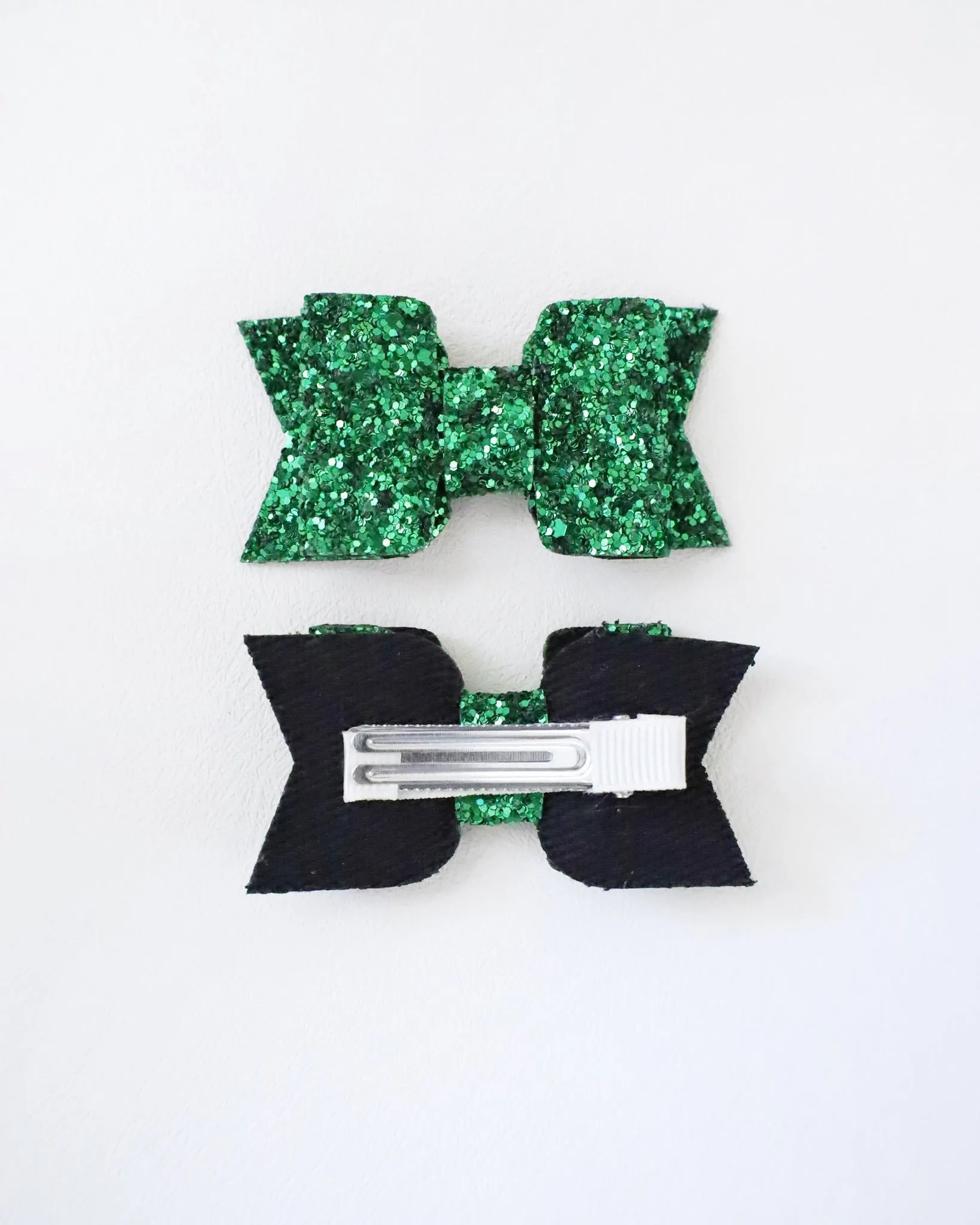 Green Rock Glitter Hair Clip or Shoe Clip