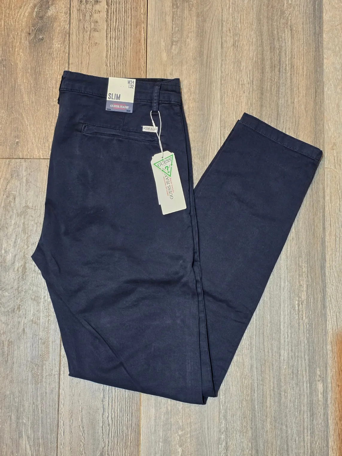 Guess Jeans Slim Fit Garment washed Summer Chinos