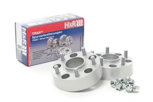 H&R Trak  30mm DRM Wheel Adaptor Bolt 5/120 Center Bore 72.5 Stud Thread 14x1.5 - Black
