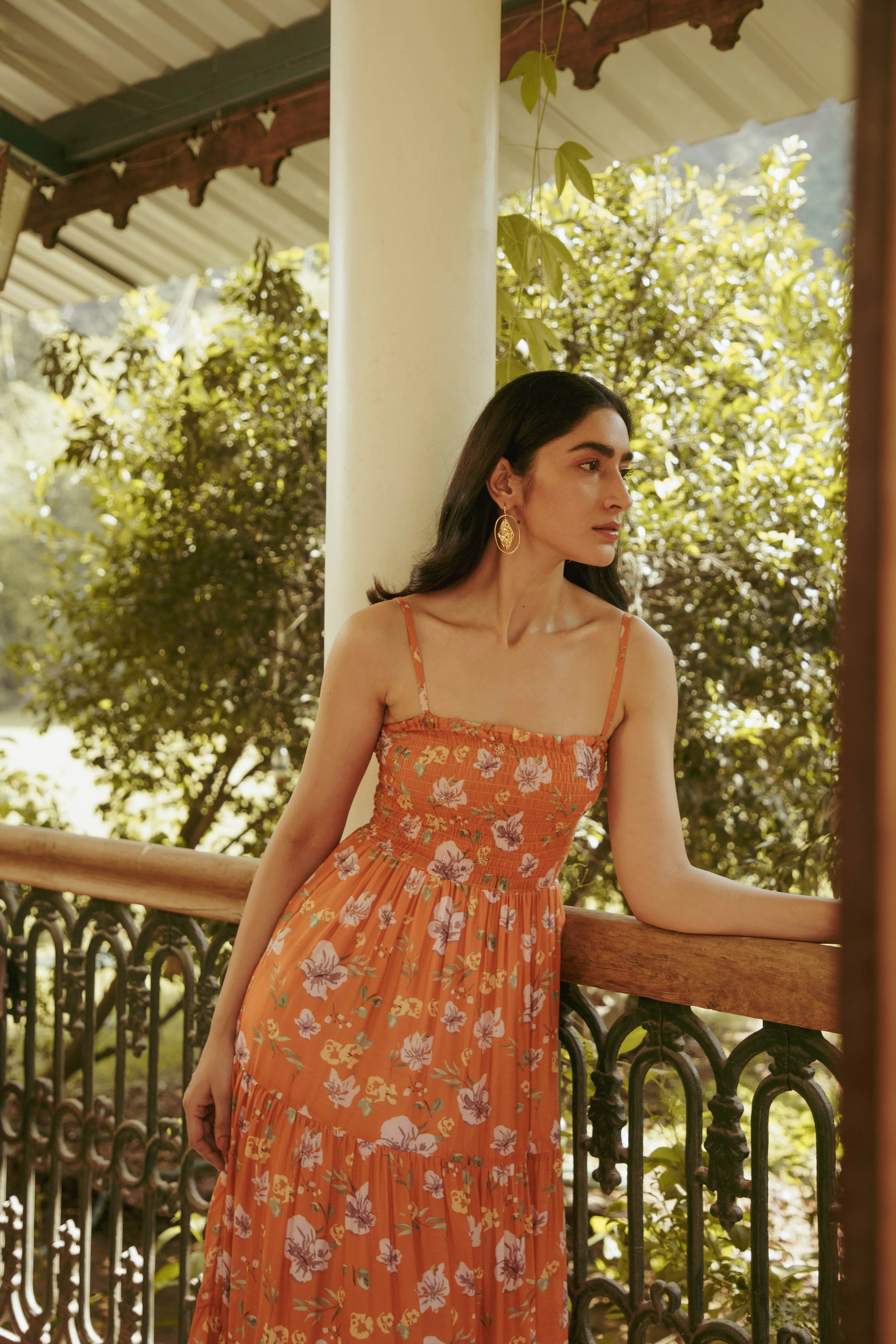 Idris Shirred Dress