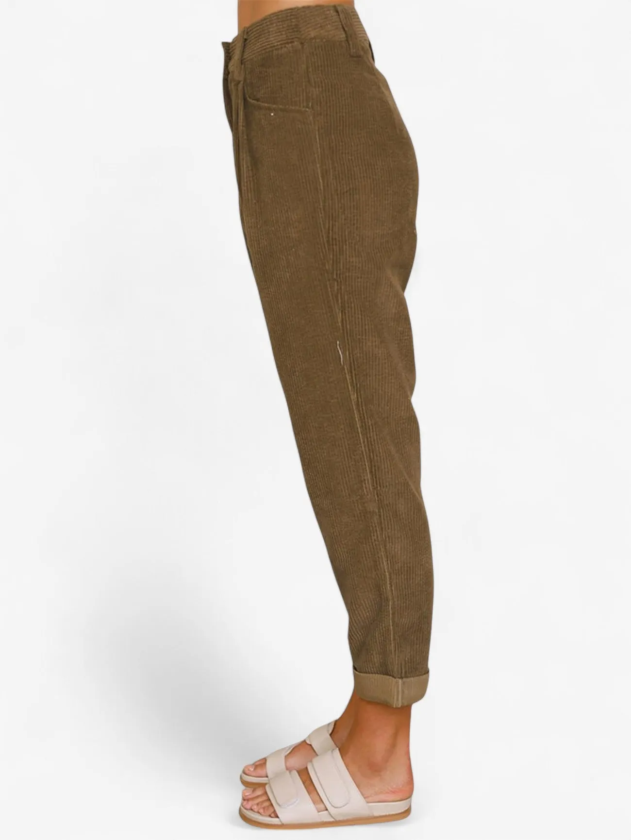 Jada | Women's High Waist Tapered Pockets Pants