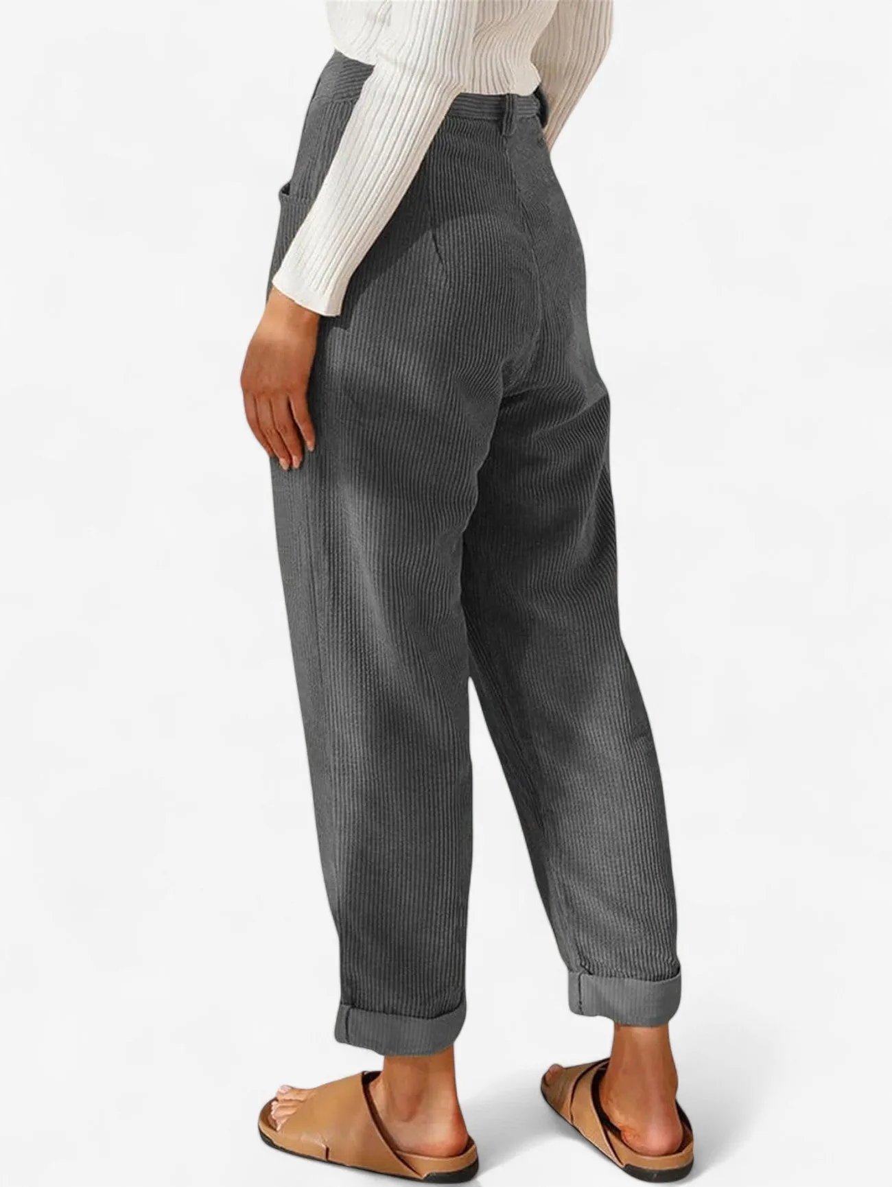Jada | Women's High Waist Tapered Pockets Pants