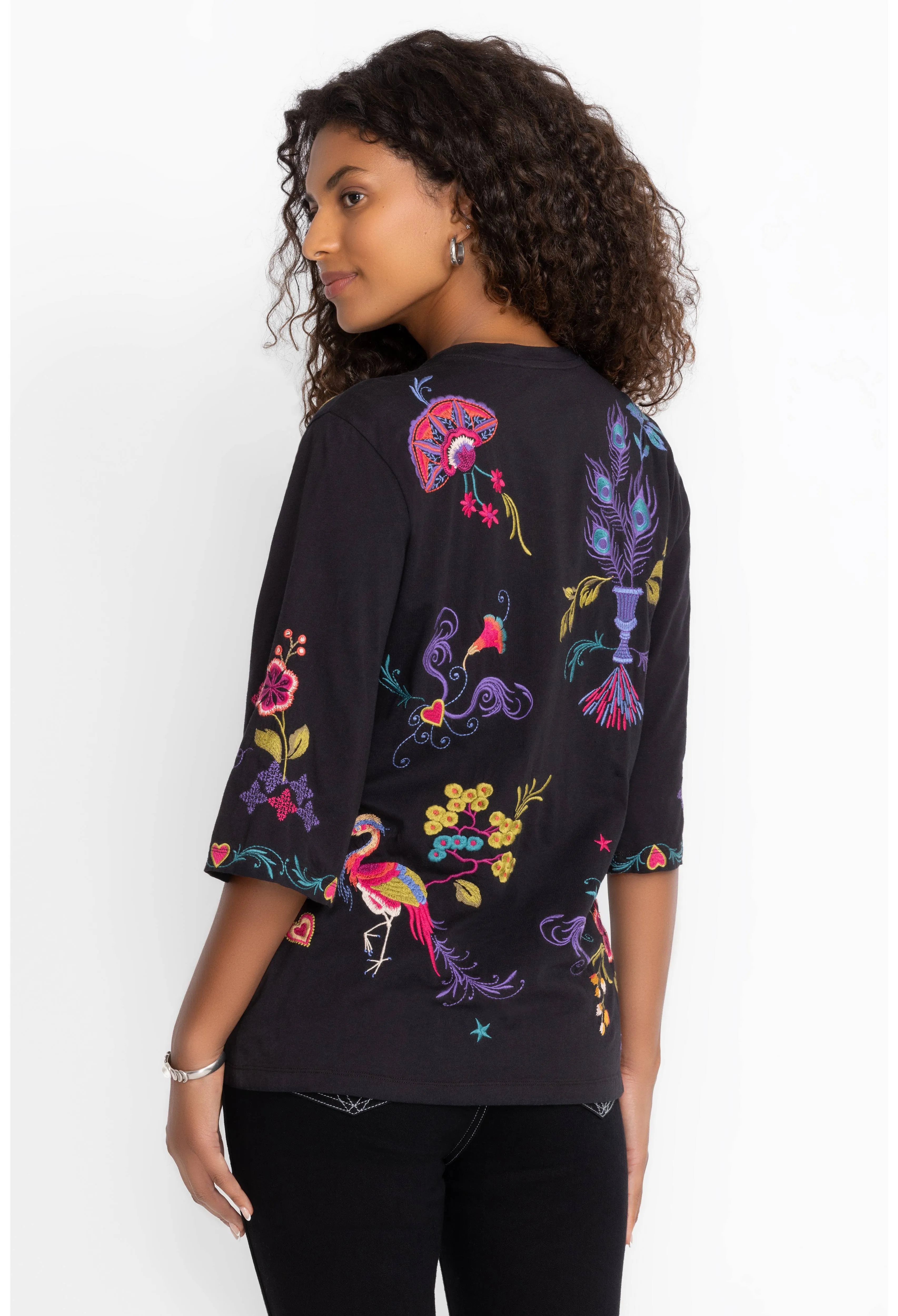 Johnny Was Ariela Boxy Knit Tee