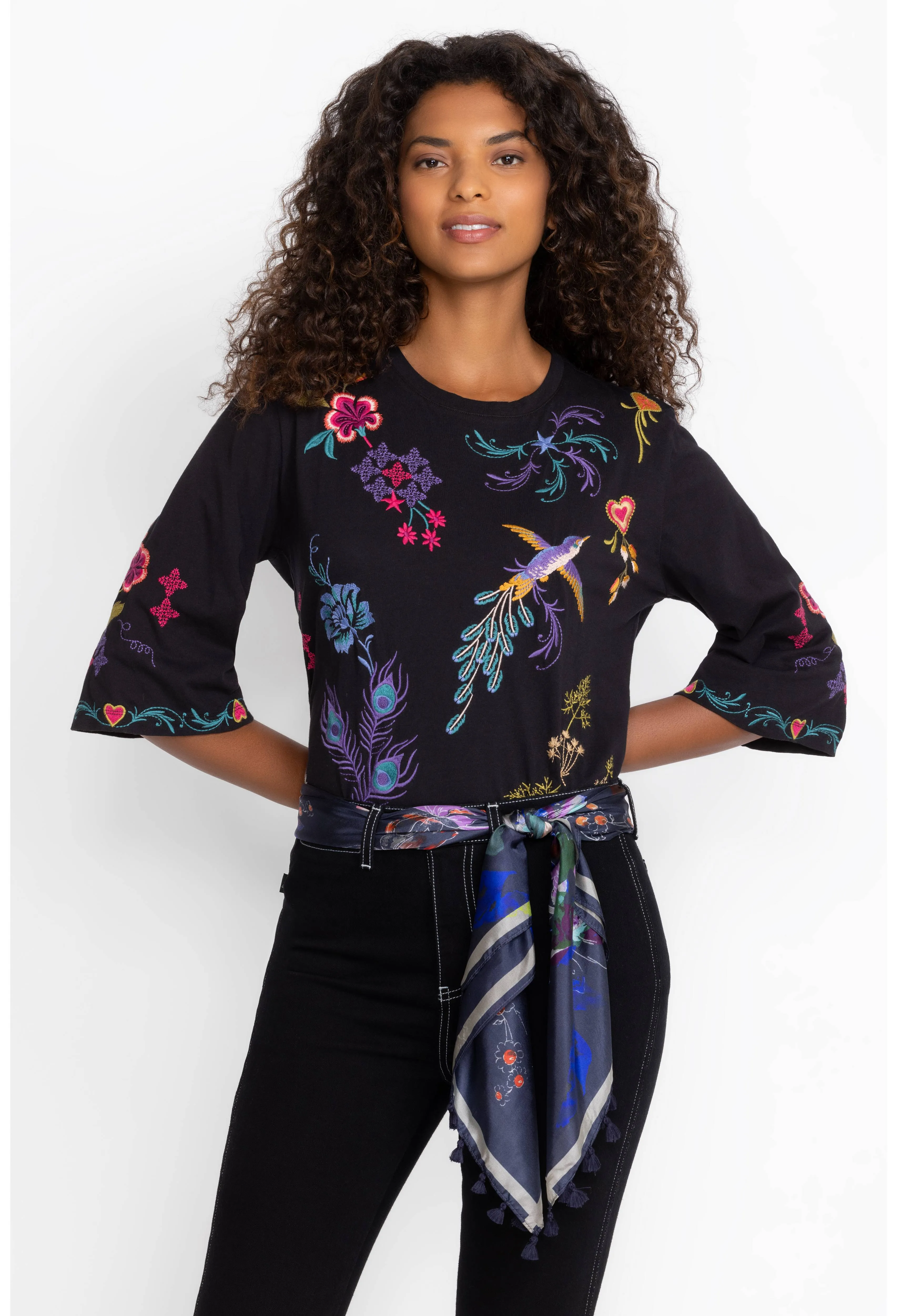 Johnny Was Ariela Boxy Knit Tee