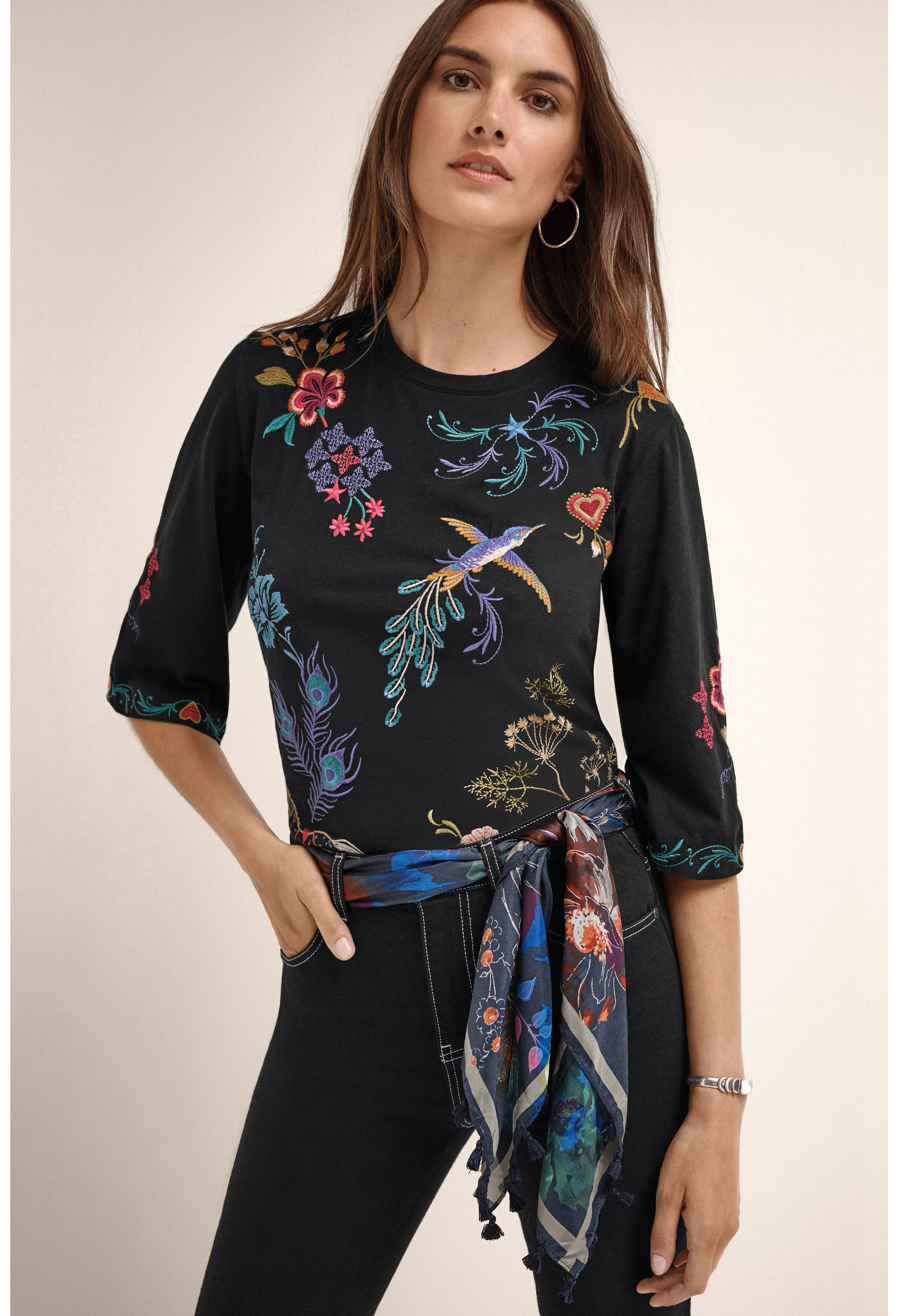 Johnny Was Ariela Boxy Knit Tee