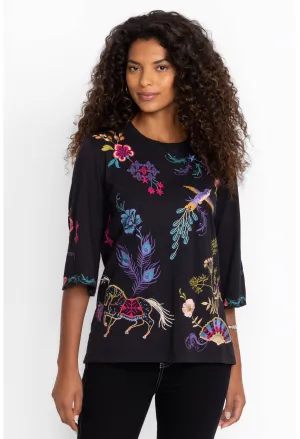 Johnny Was Ariela Boxy Knit Tee