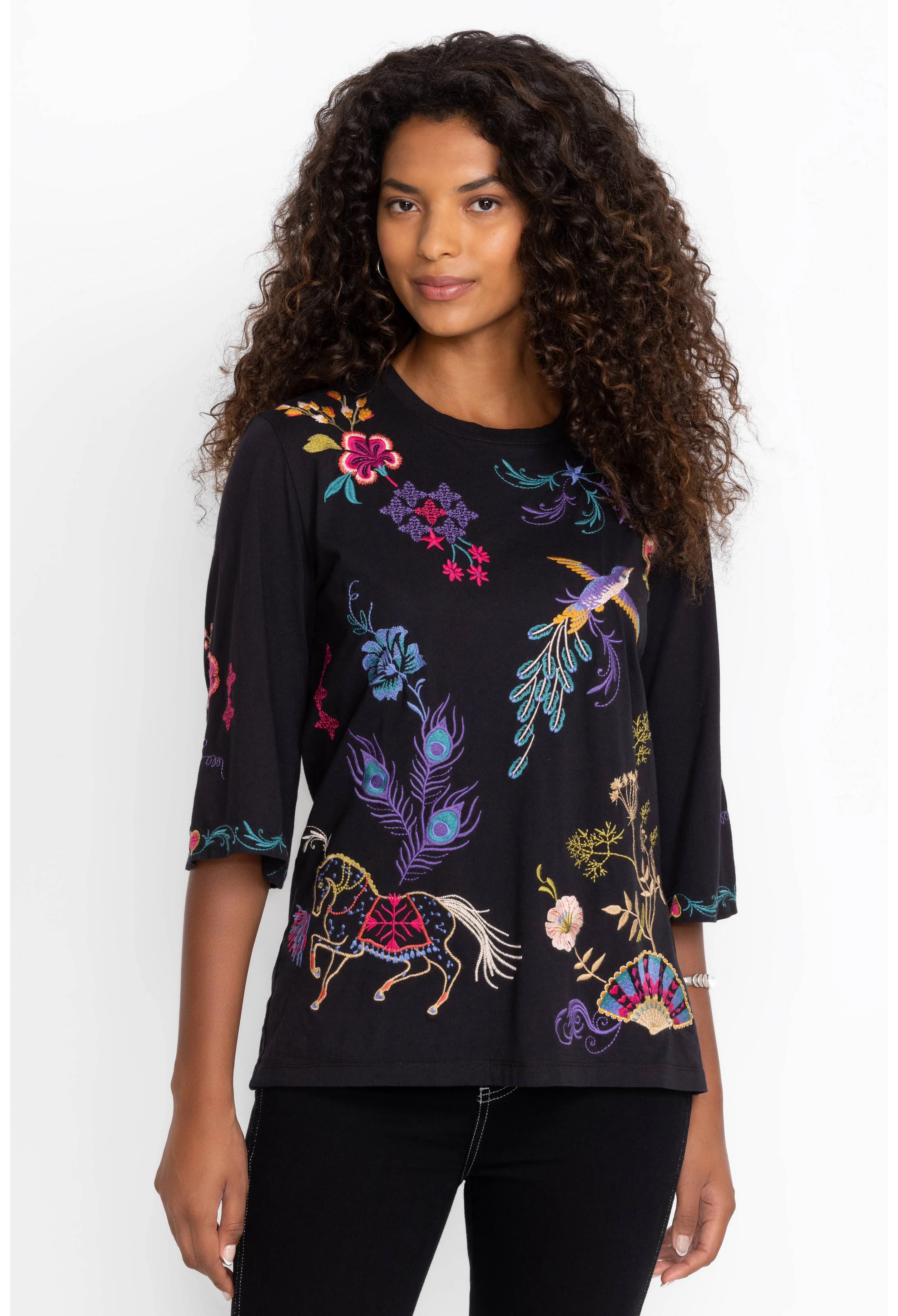 Johnny Was Ariela Boxy Knit Tee
