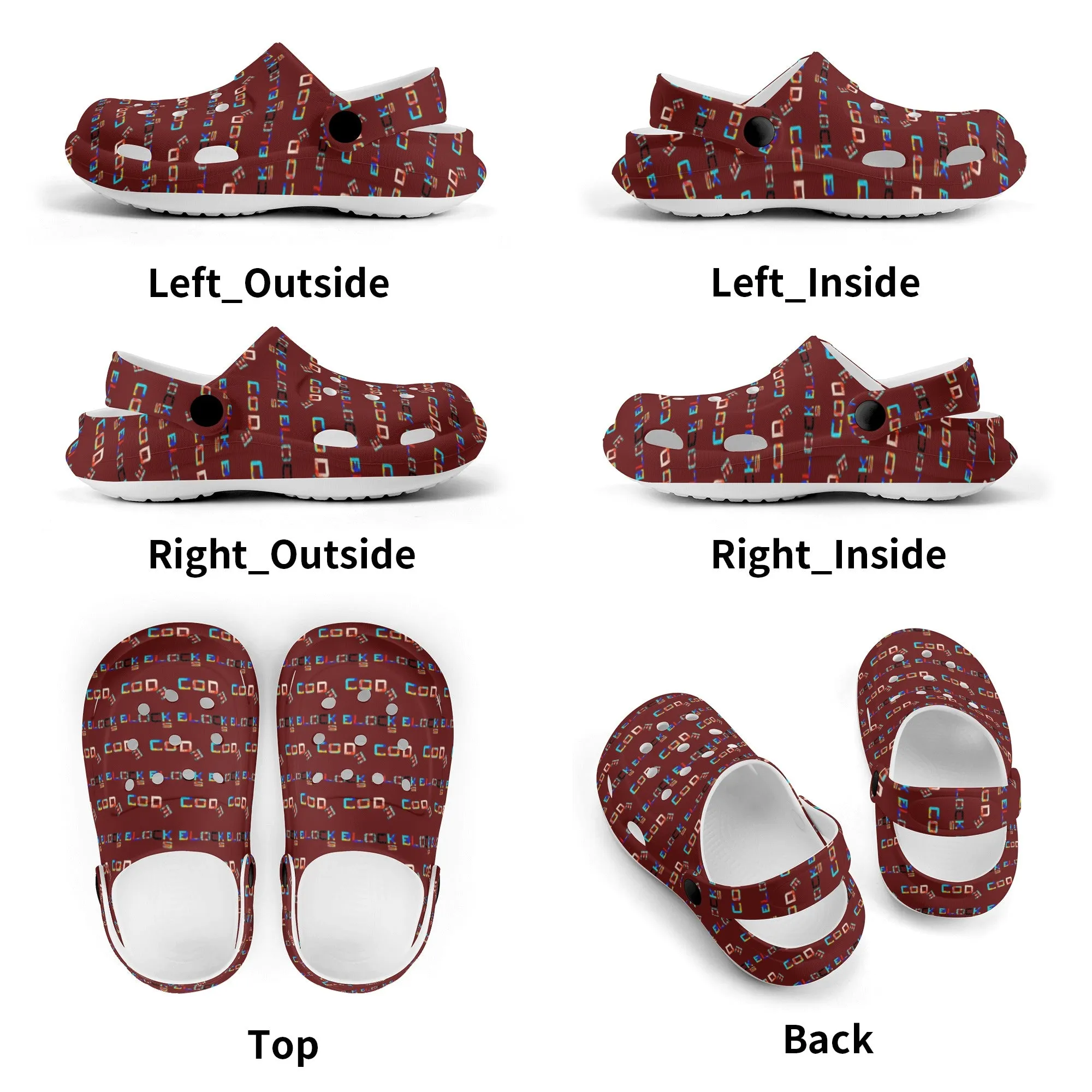 Kid's All Over Printing Classic Clogs