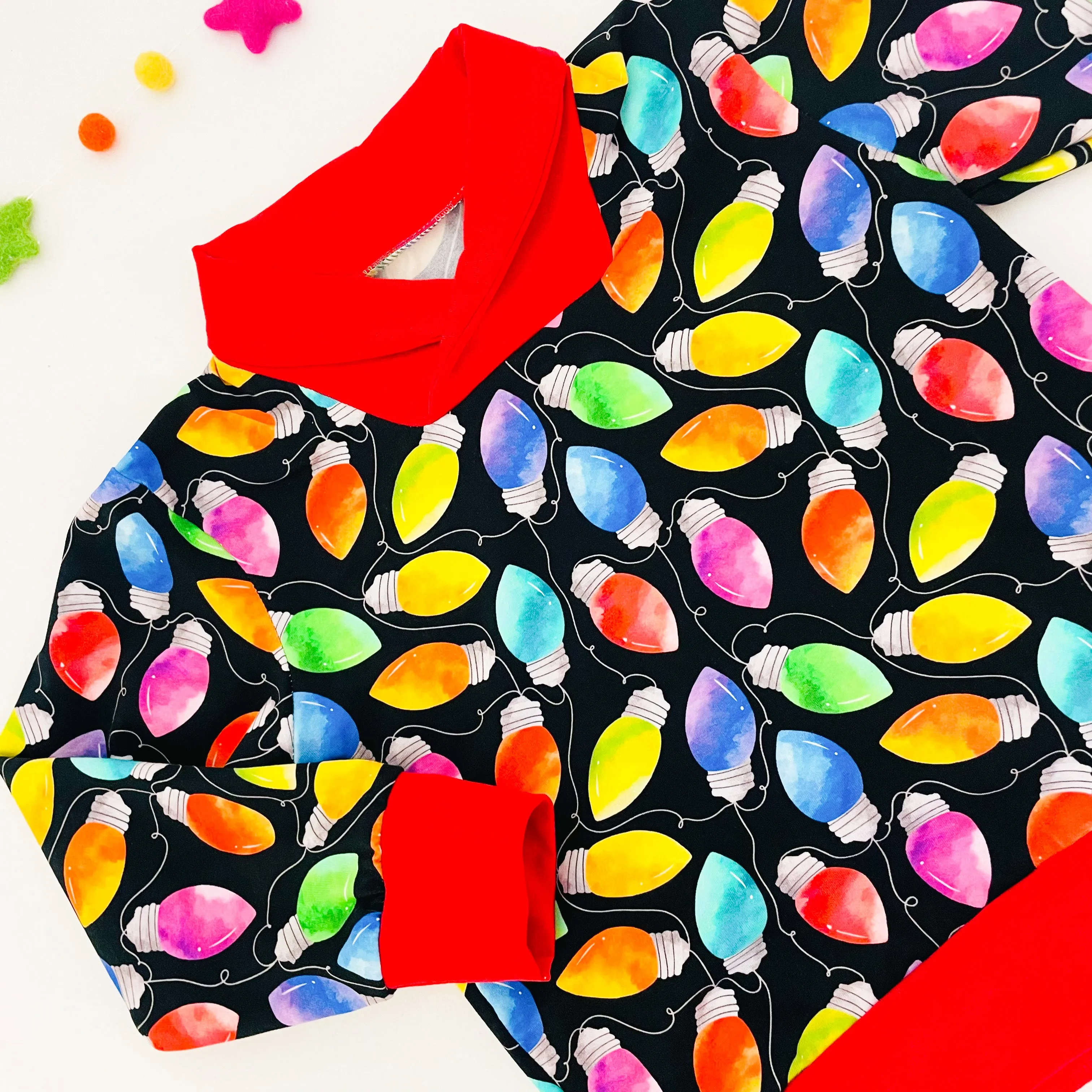 Kids Christmas Shawl Collar Sweatshirt