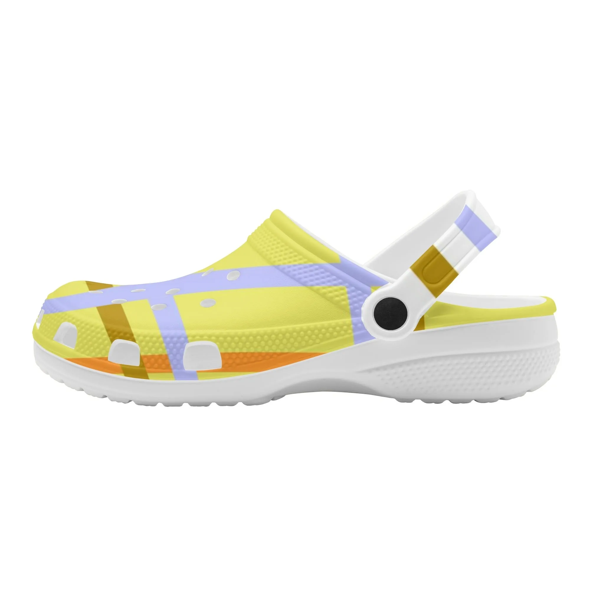 'Kingarth Bay, Bute' Happy Tartan Adult Classic Clogs