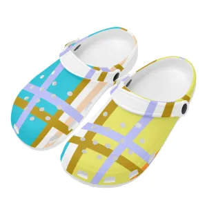 'Kingarth Bay, Bute' Happy Tartan Adult Classic Clogs