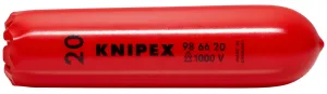 KNIPEX Self Clamping Slip On Cap 100mm to Cover Bare Live Cable Ends Insulated 1000V 98 66 20