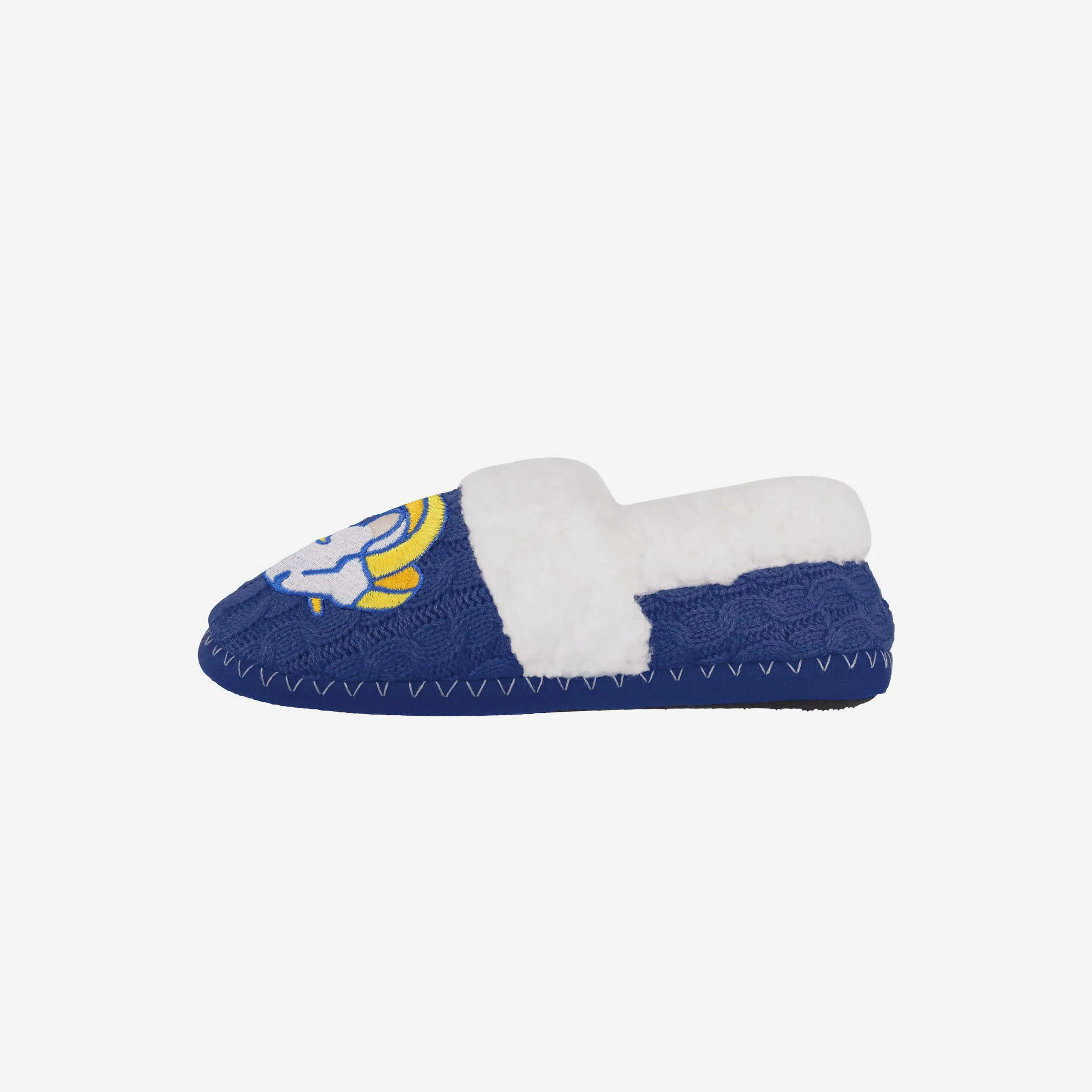 Los Angeles Rams Womens Team Color Moccasin Slipper