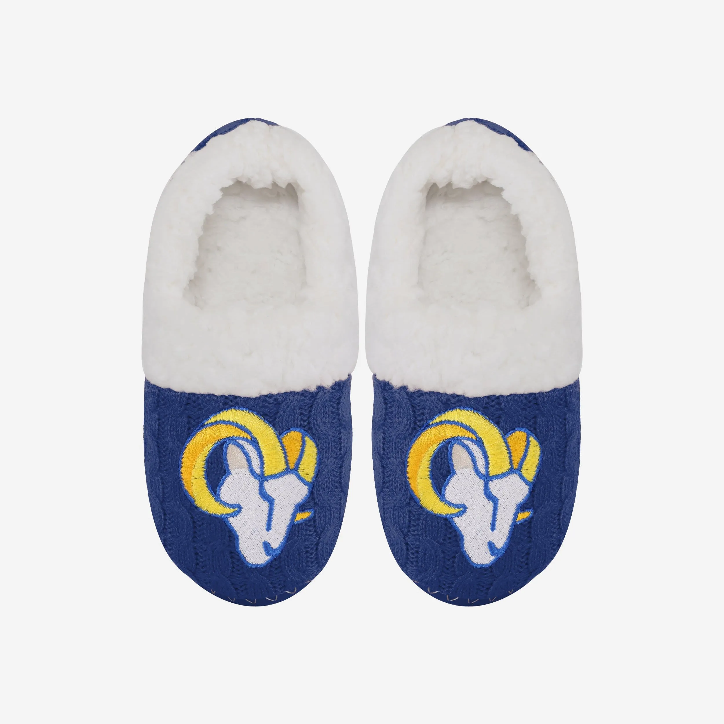Los Angeles Rams Womens Team Color Moccasin Slipper