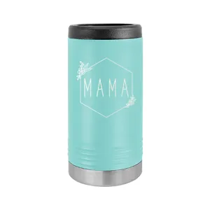 Mama Teal Slim Can Beverage Holder