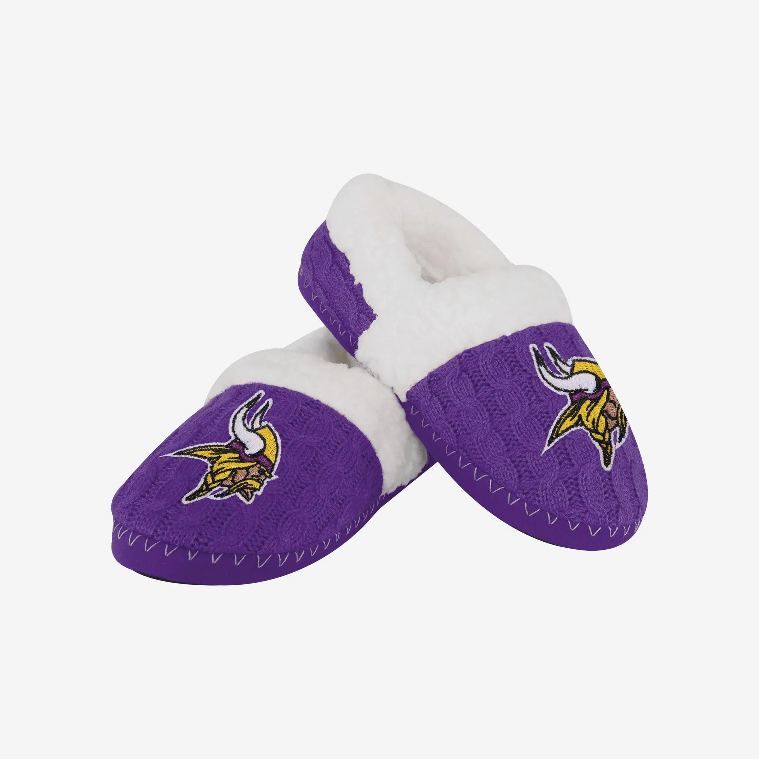 Minnesota Vikings Womens Team Color Moccasin Slipper