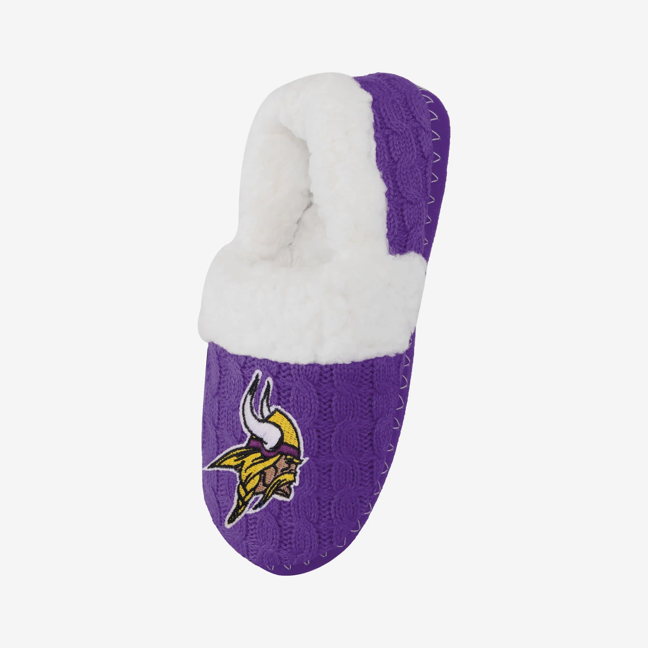 Minnesota Vikings Womens Team Color Moccasin Slipper