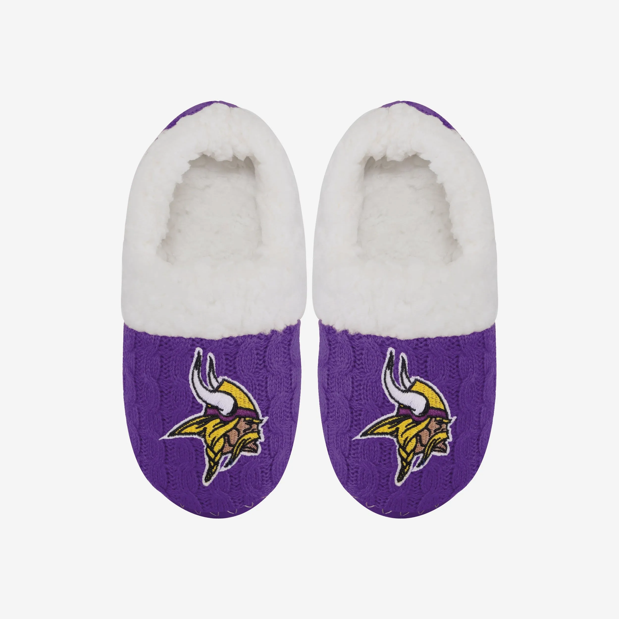 Minnesota Vikings Womens Team Color Moccasin Slipper