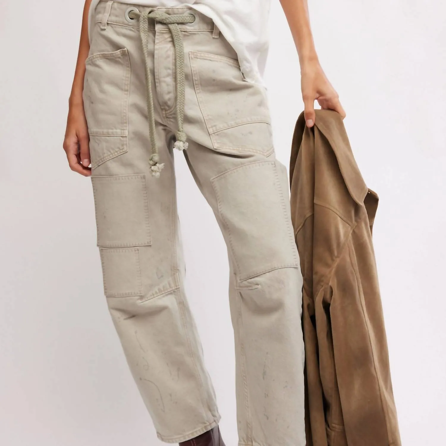 Moxie Pull-On Barrel Jeans In Jetty