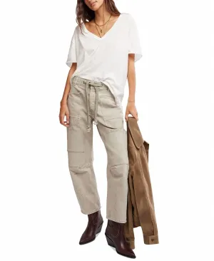 Moxie Pull-On Barrel Jeans In Jetty