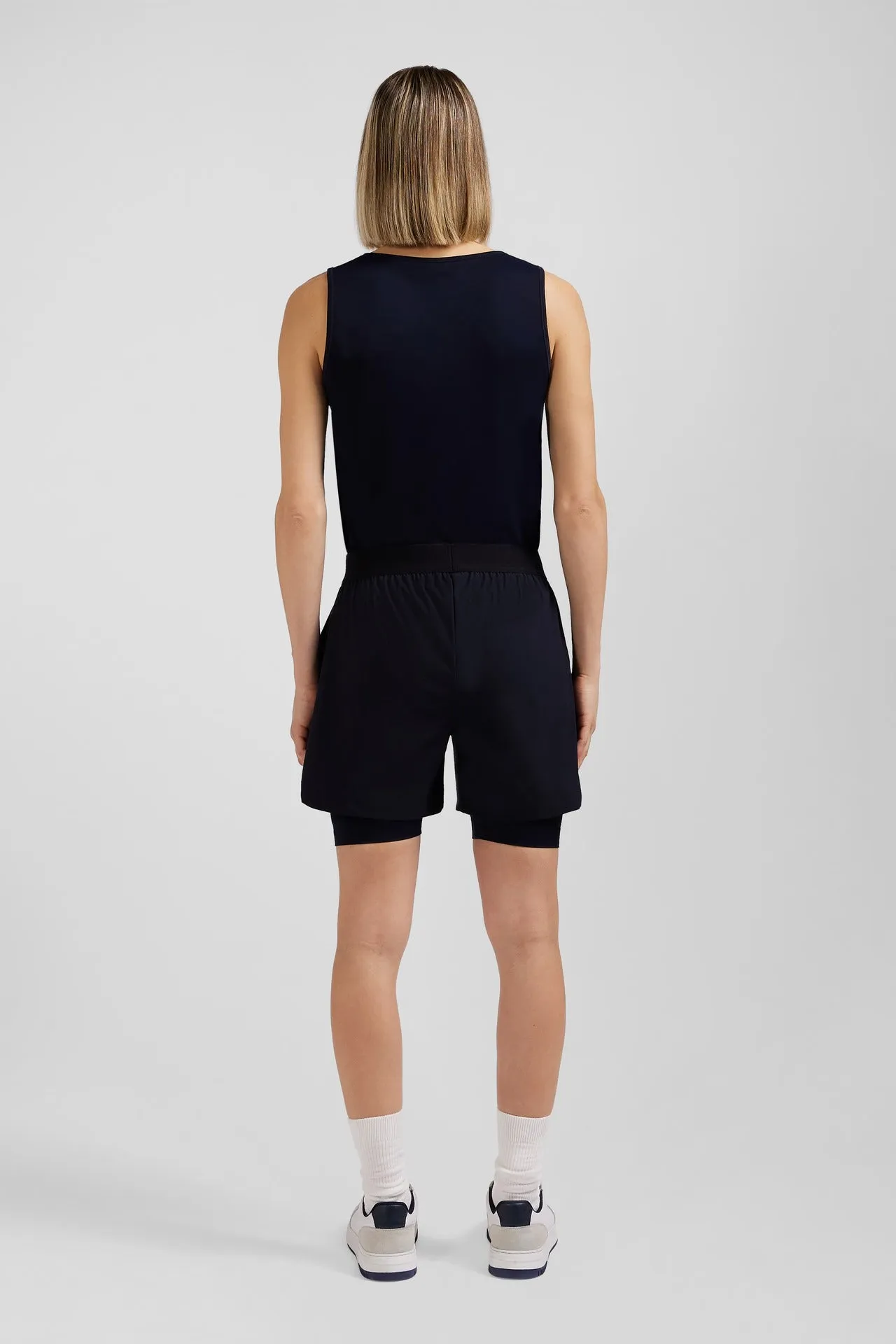 Navy blue sports shorts
